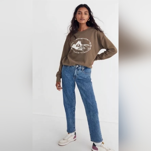 Madewell Resourced Cotton French Terry COTSWOLDS HILLS sweatshirt Jumper XXL - Picture 6 of 13